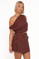 Shaw Mini Skort Chocolate Brown