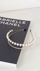 Sinclair Headpiece Gold Pearl