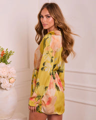Grinnell Printed Satin Romper
