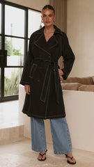 Cora Trench Coat Black