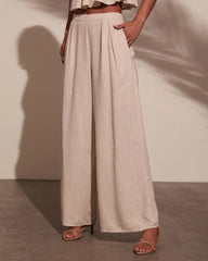 Pipper Pleated Linen Pant