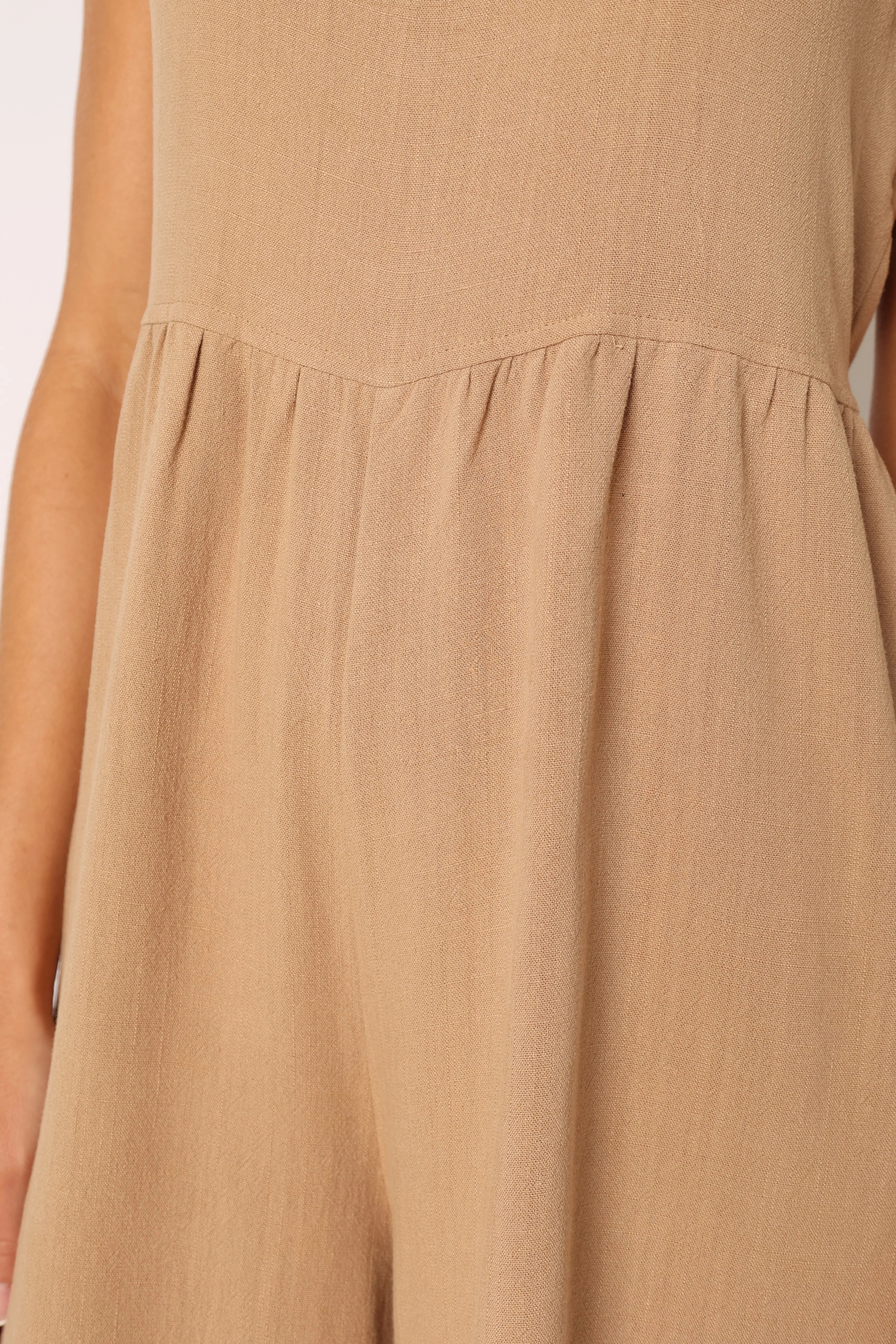 Ayla Linen Jumpsuit Mocha