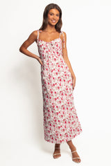 Imelda Midi Dress Rose Print