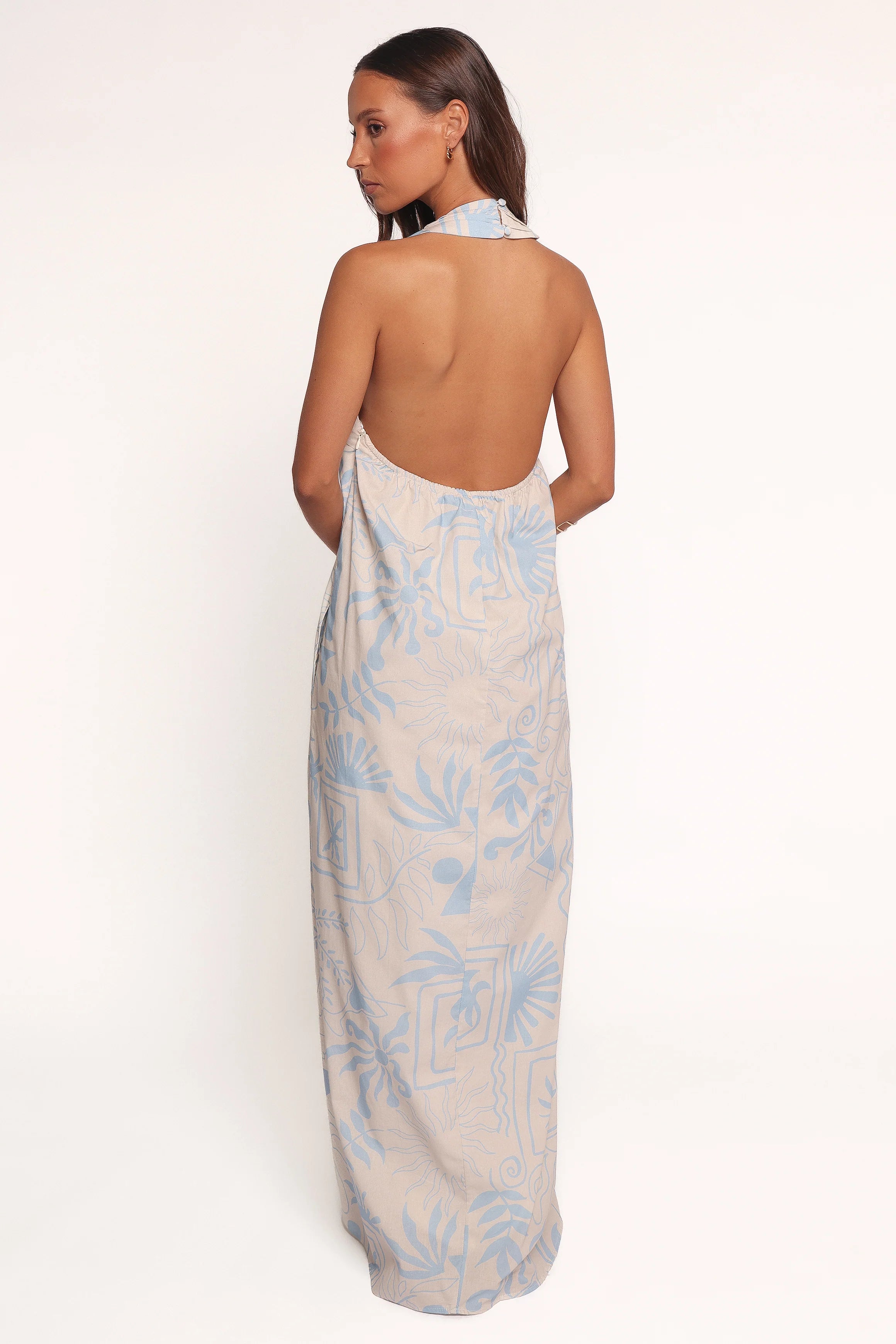 Naida Maxi Dress Blue Soleil
