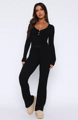 Dont Wake Me Up Pyjama Set Black