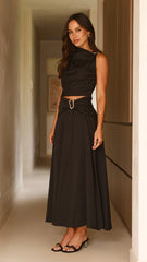 Delphine Maxi Skirt Black