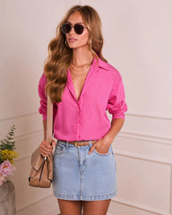 Delicate Muse Button Down Top