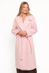 Jazzie Boucle Coat Baby Pink