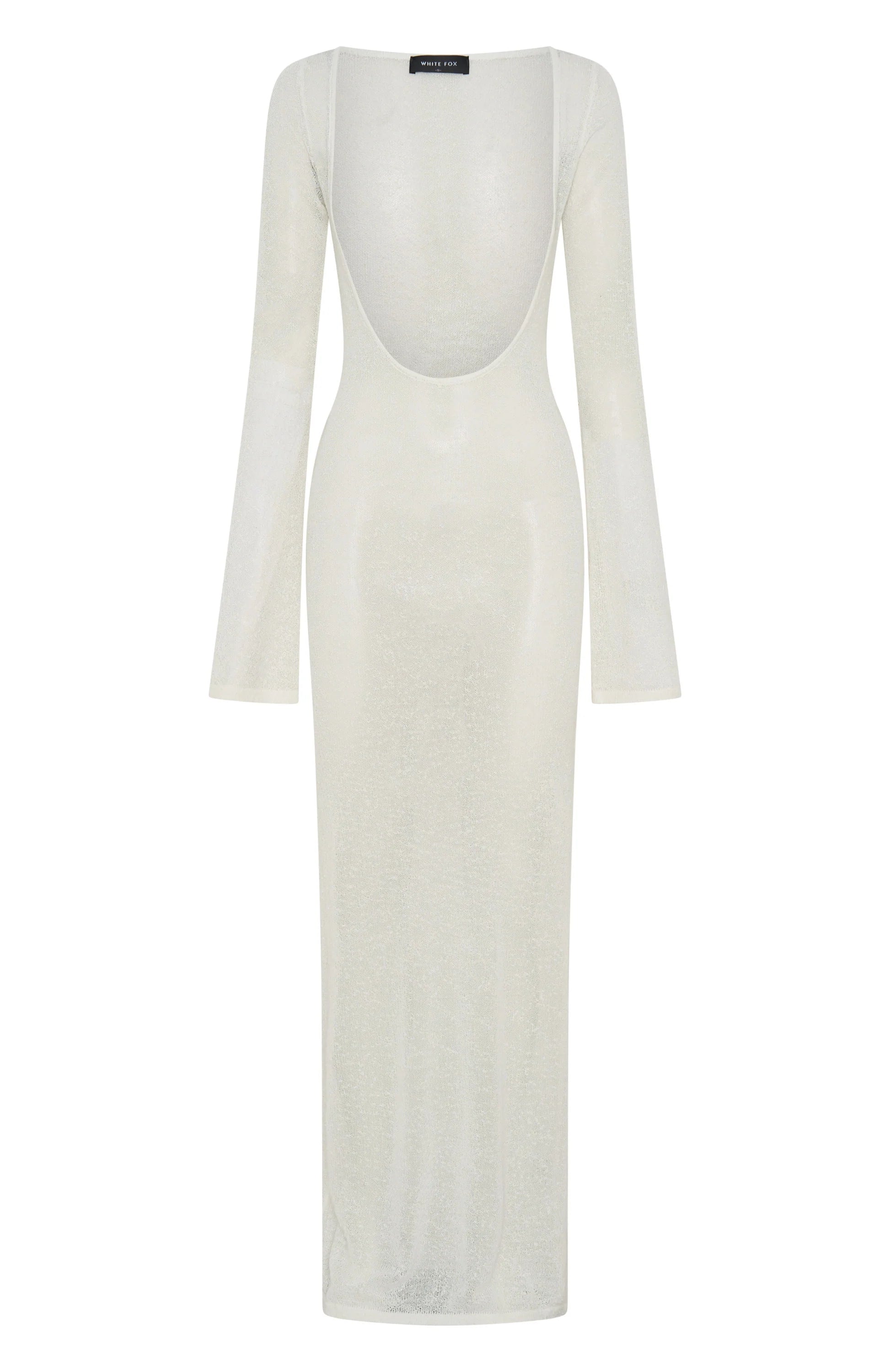 Malta Mermaids Long Sleeve Maxi Dress White