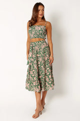 Lani Midi Skirt Green