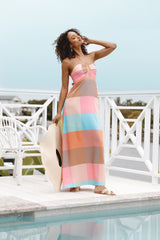 Sundae Halterneck Maxi Dress Multicoloured