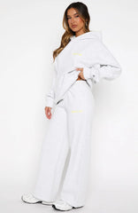 Vol 1 Wide Leg Sweatpants Grey Marle