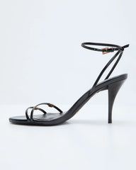Lenden Gold Hardware Strappy Heels