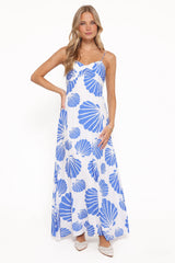 Tyla Maxi Dress Blue Shell