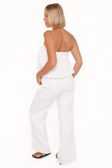 Olivia Pant Set White