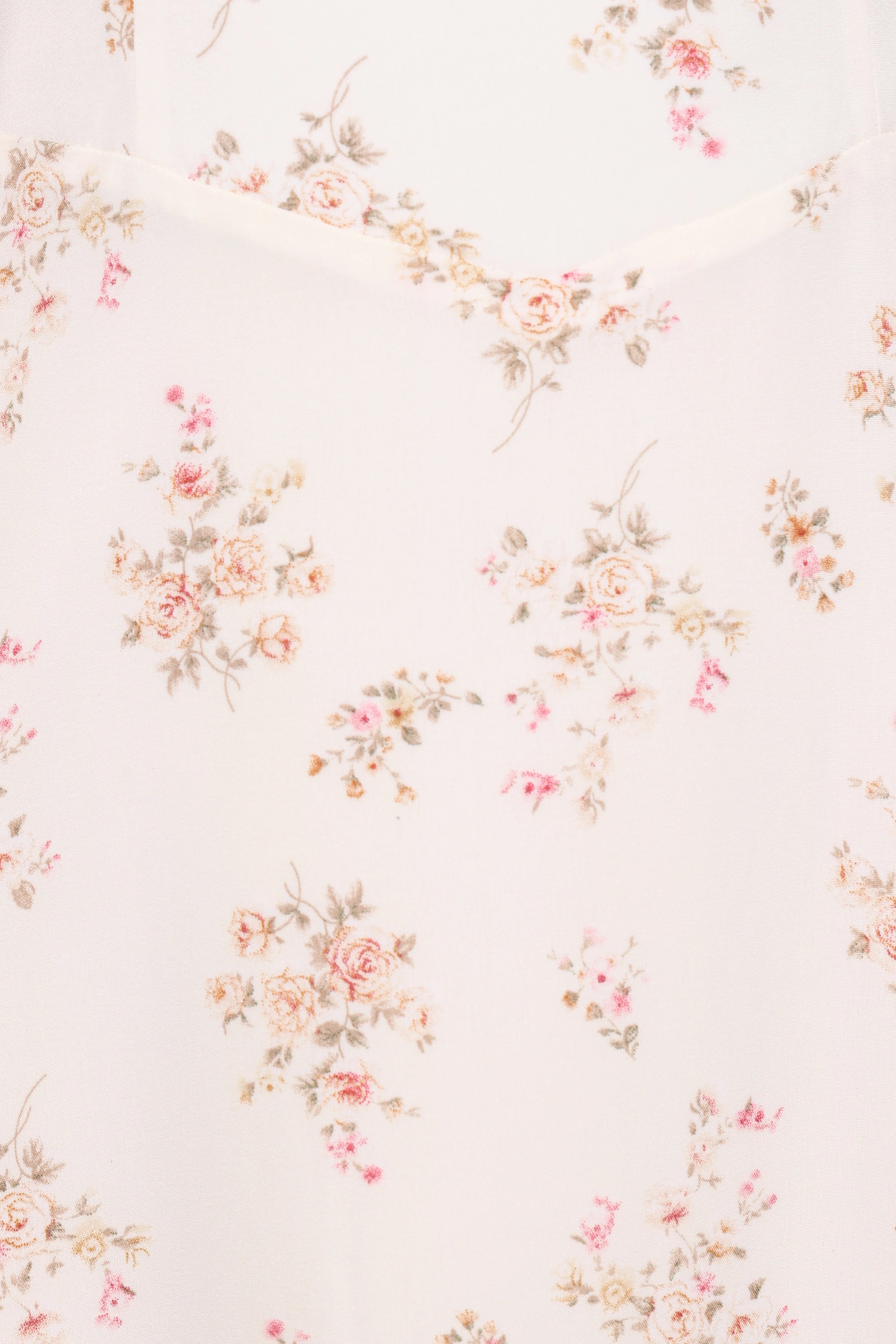Clarissa Midi Dress White Floral