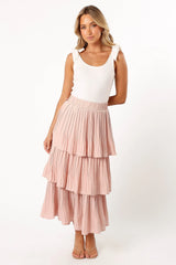 Rylan Maxi Skirt Champagne Pink