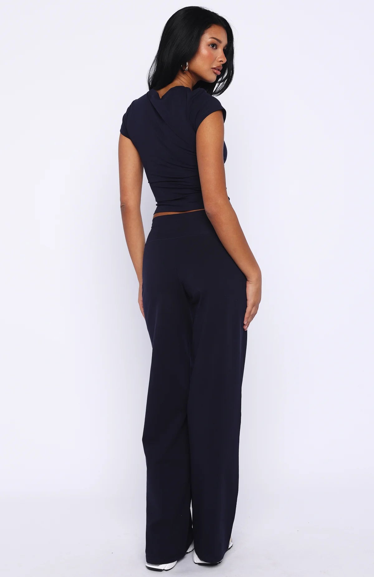 Break The Records Wide Leg Pants Navy