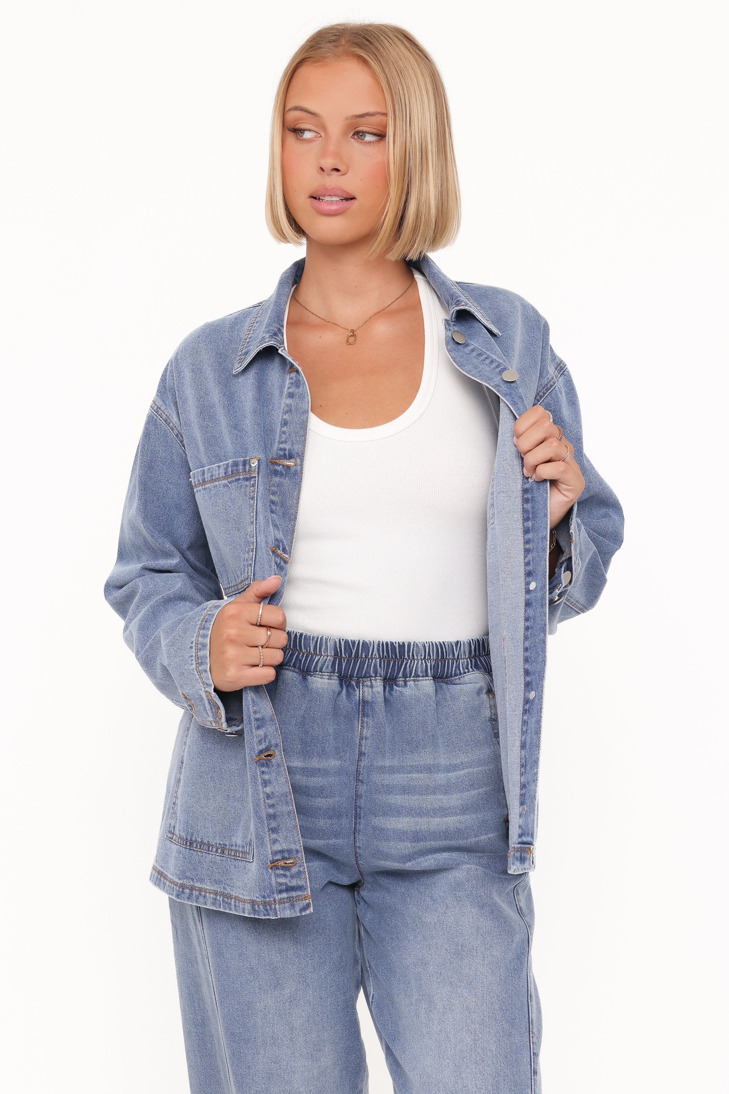 Remy Denim Utility Jacket Medium Wash