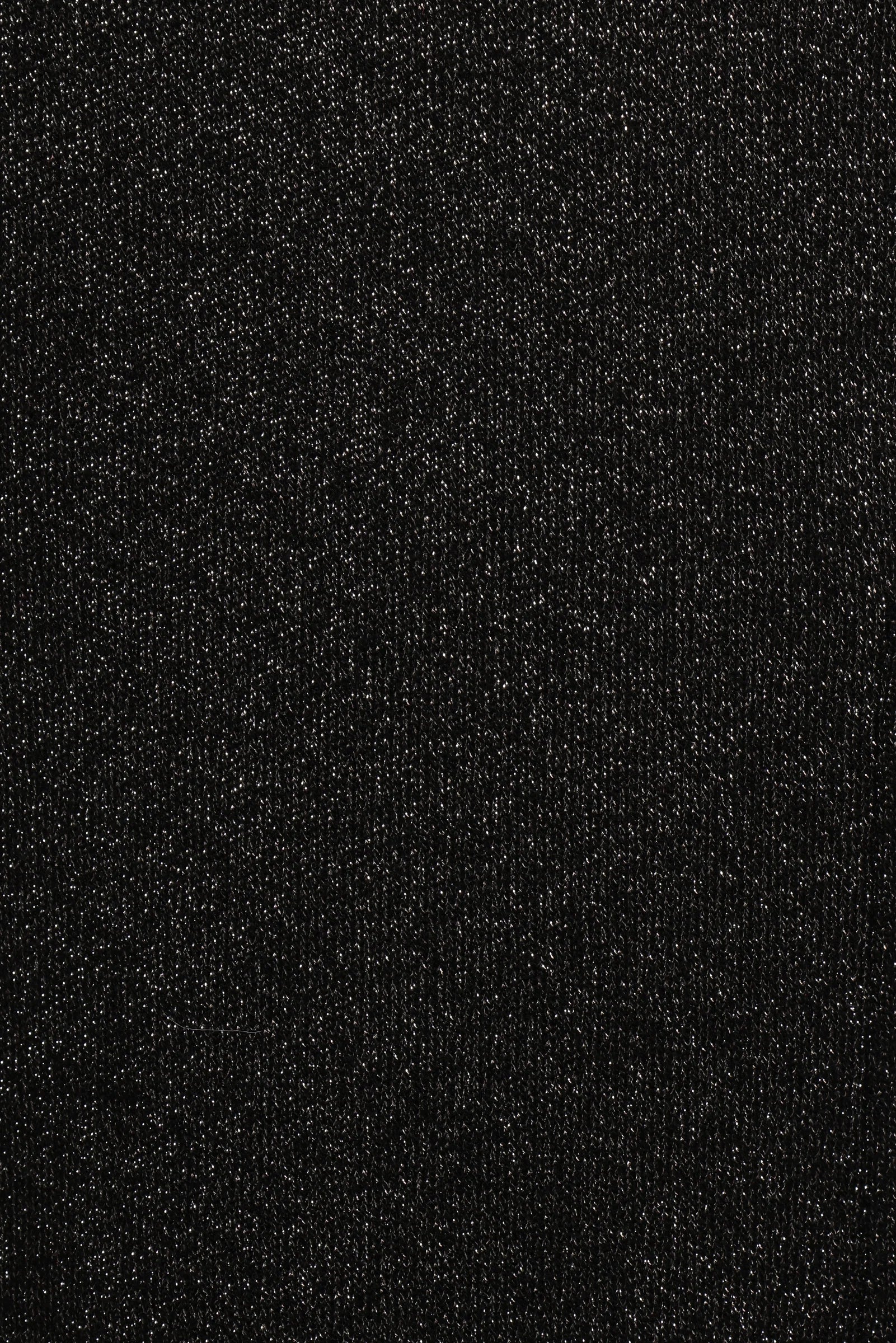 Tassie Cowlneck Lurex Shimmer Knit Sweater Black