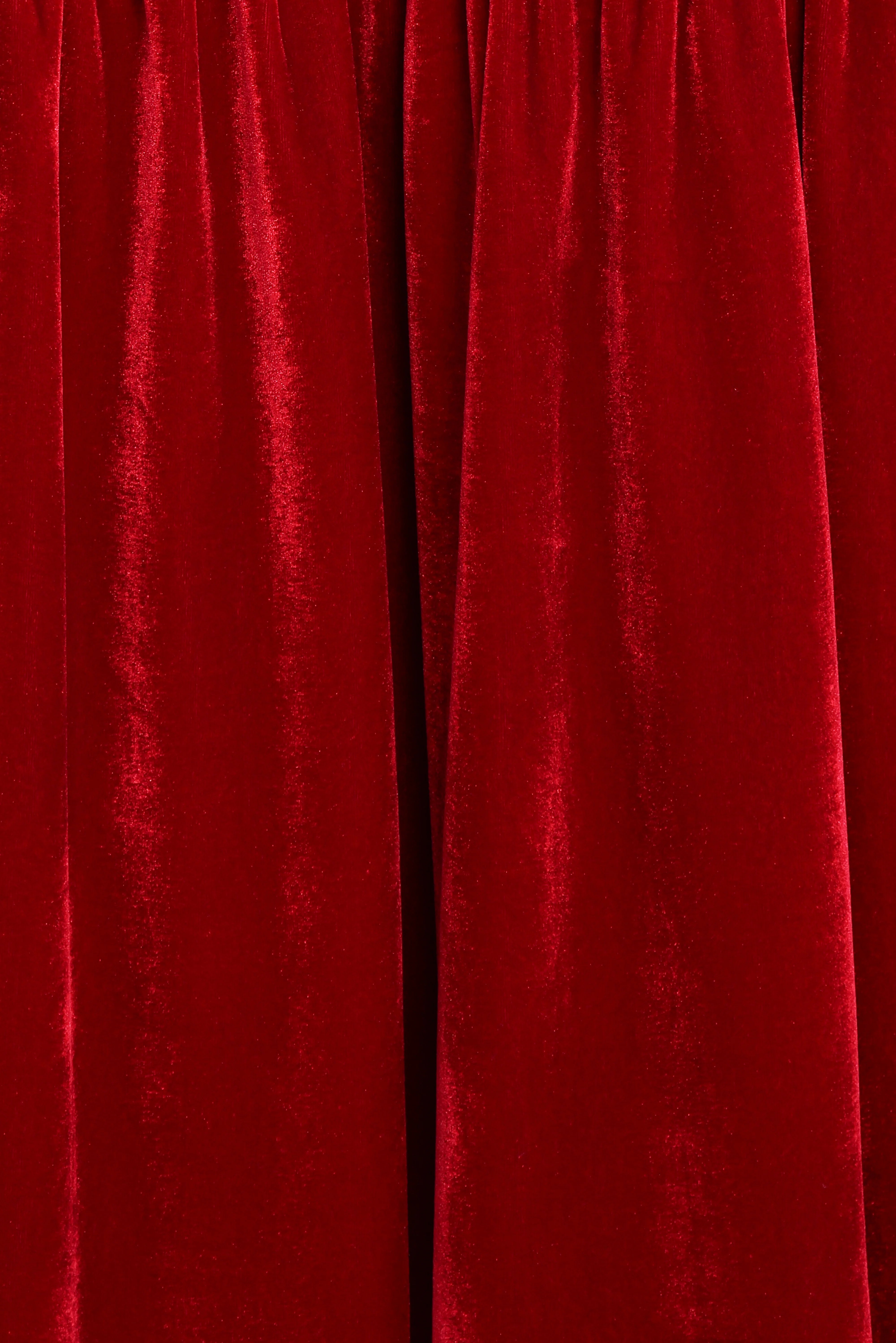Betina Bow Front Maxi Dress Red Velvet