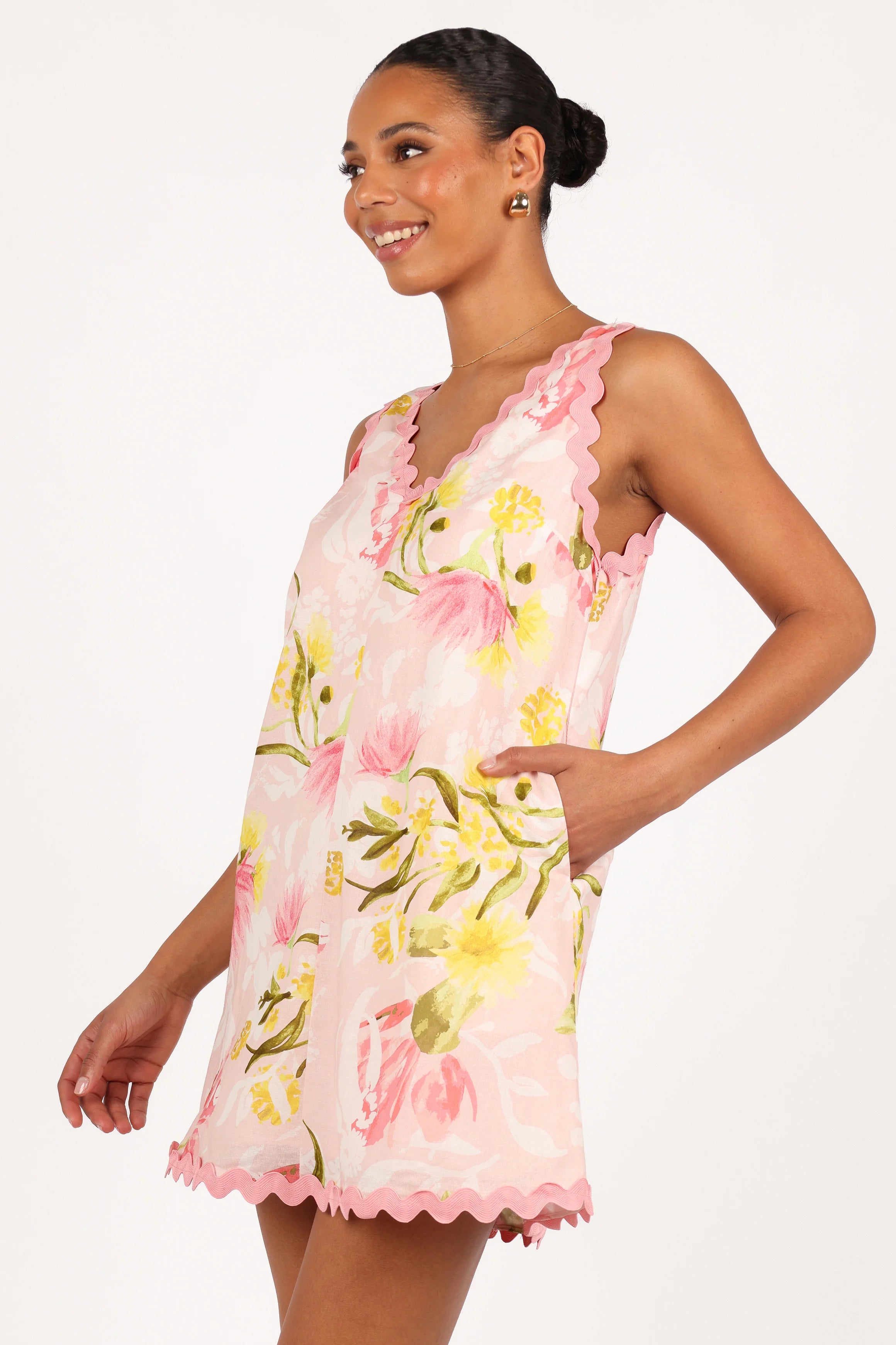 Calliope Mini Dress Acacia Blossom