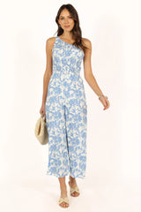 Rae Jumpsuit Blue Floral