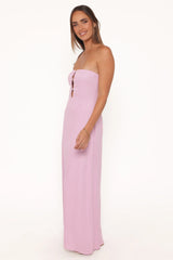 Bolton Strapless Maxi Dress Lavender