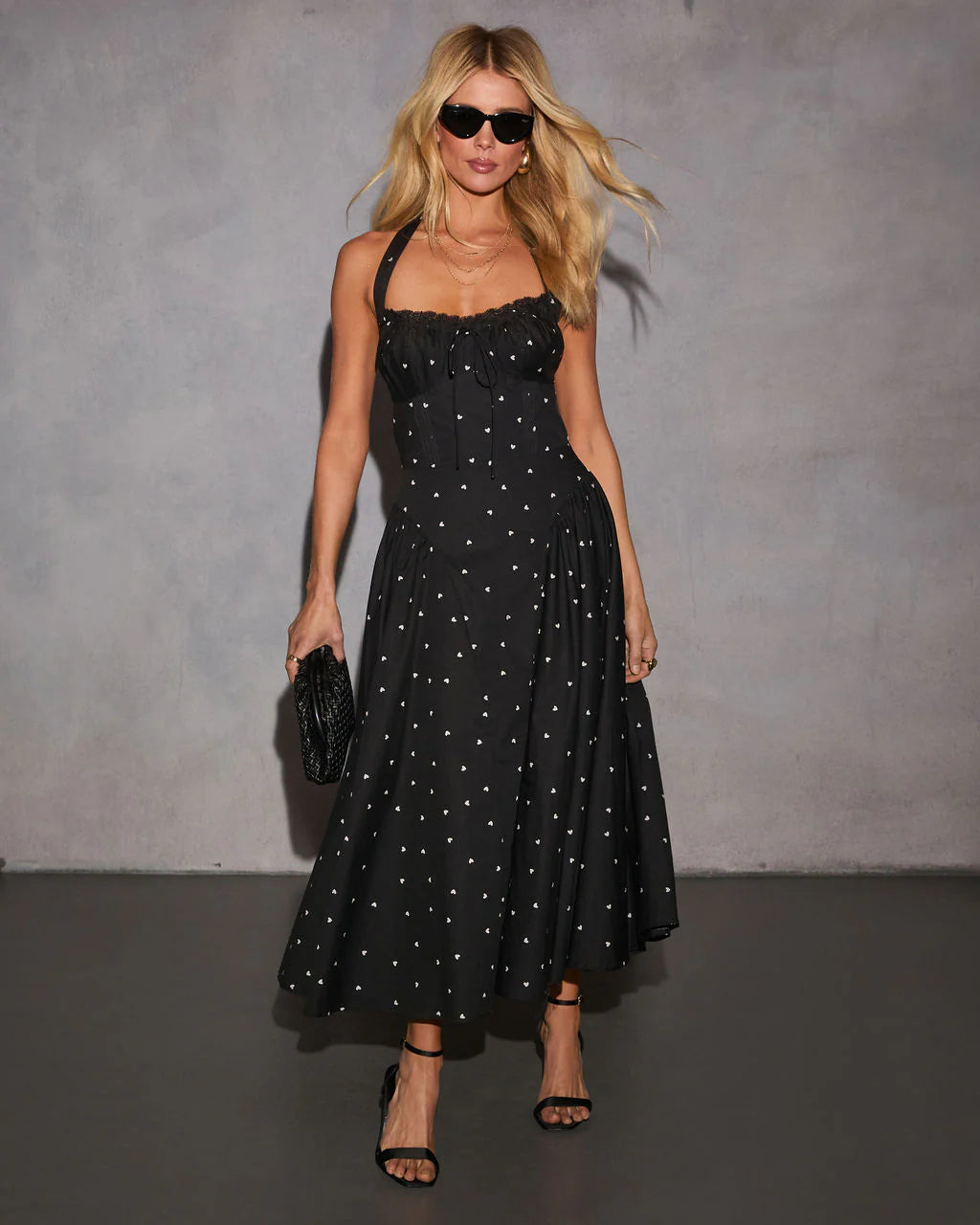 Everwood Halter Corset Midi Dress