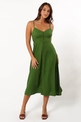 Darby Midi Dress Ibiza Green