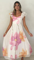 Claire Maxi Dress Wildflower Floral