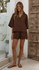Luna Shorts Chocolate