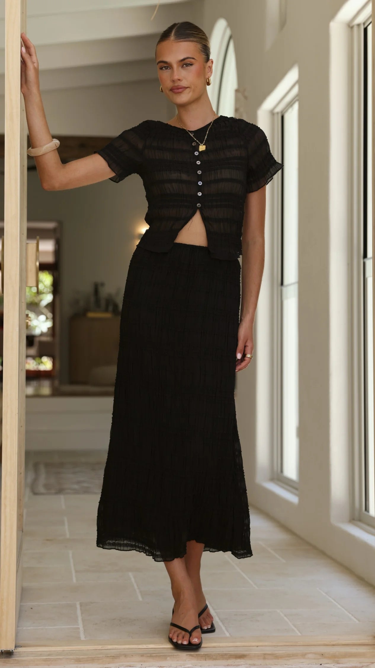 Maisie Maxi Skirt Black