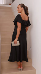 Louisa Midi Dress Black
