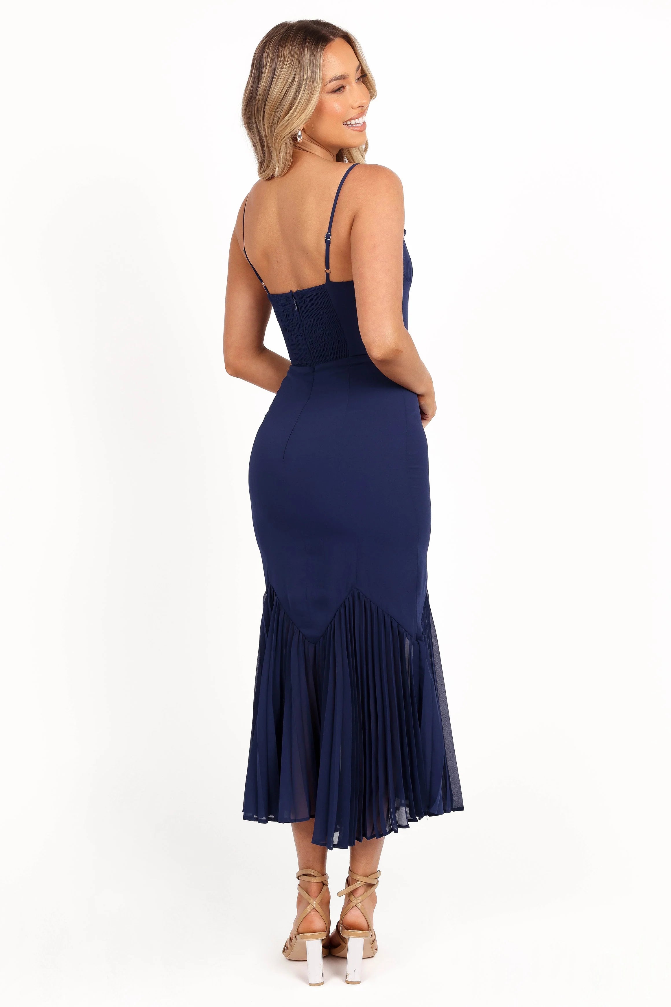 Ashton Midi Dress Navy