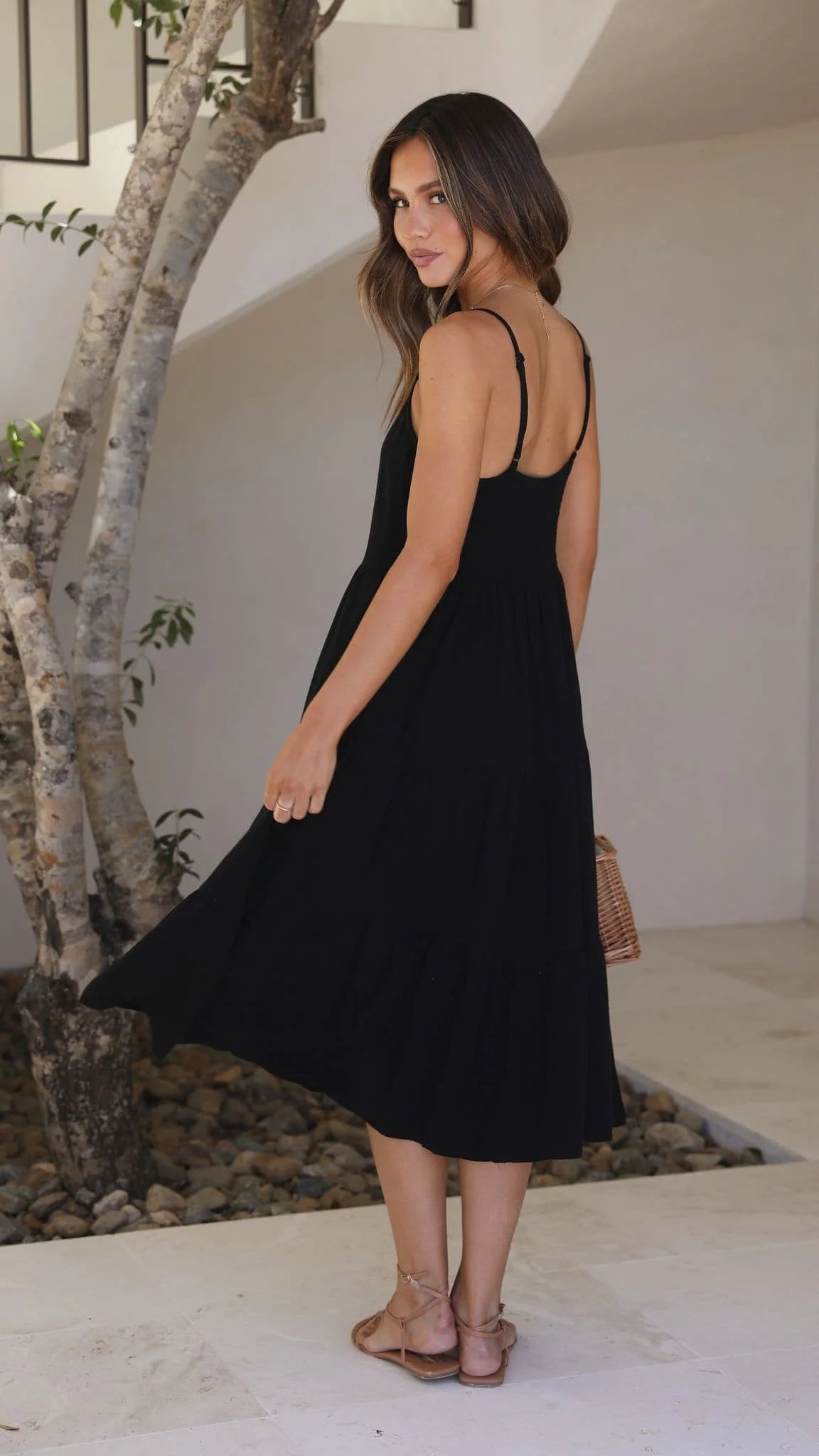 Zoey Midi Dress Black