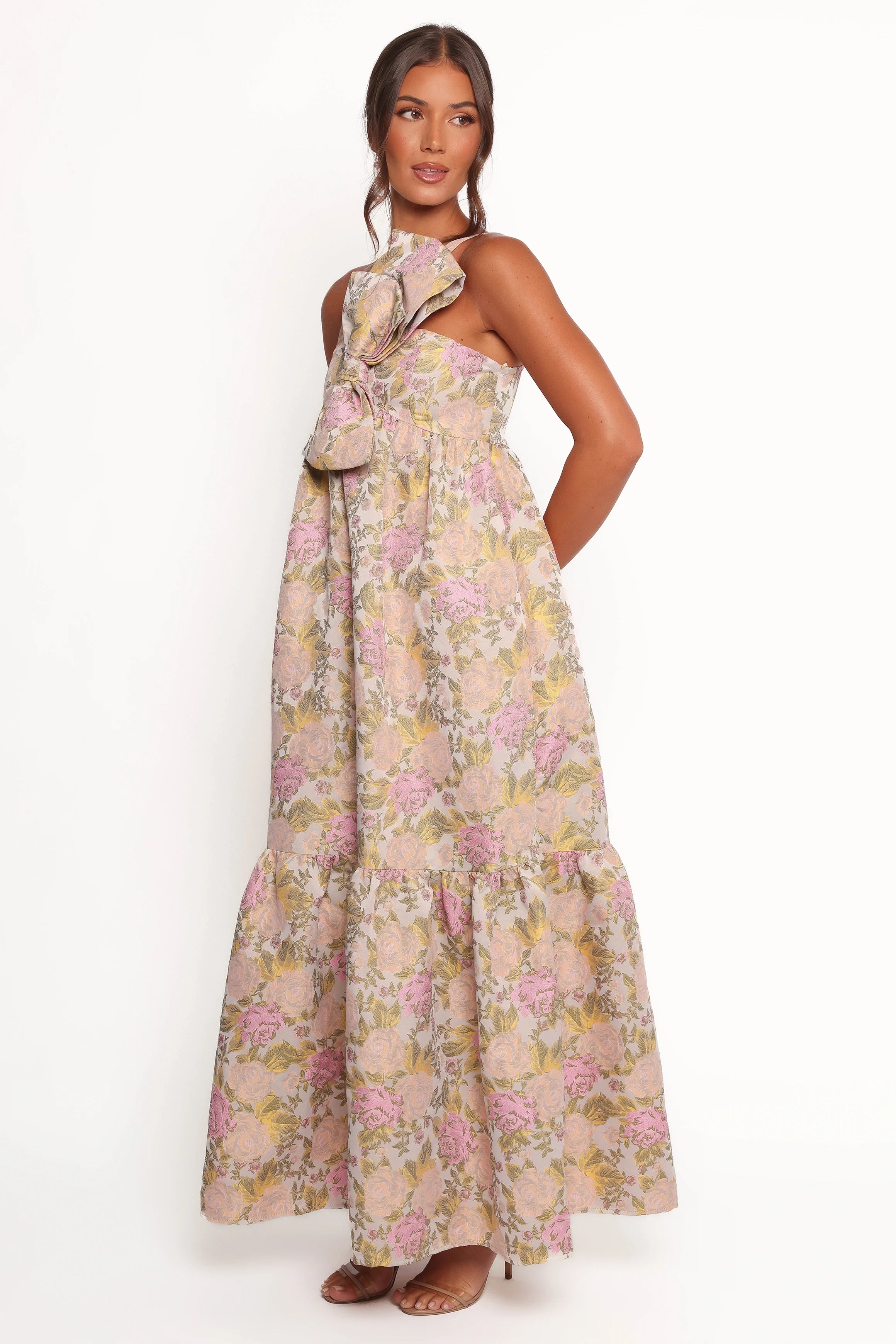Betina Bow Front Maxi Dress Multi Floral
