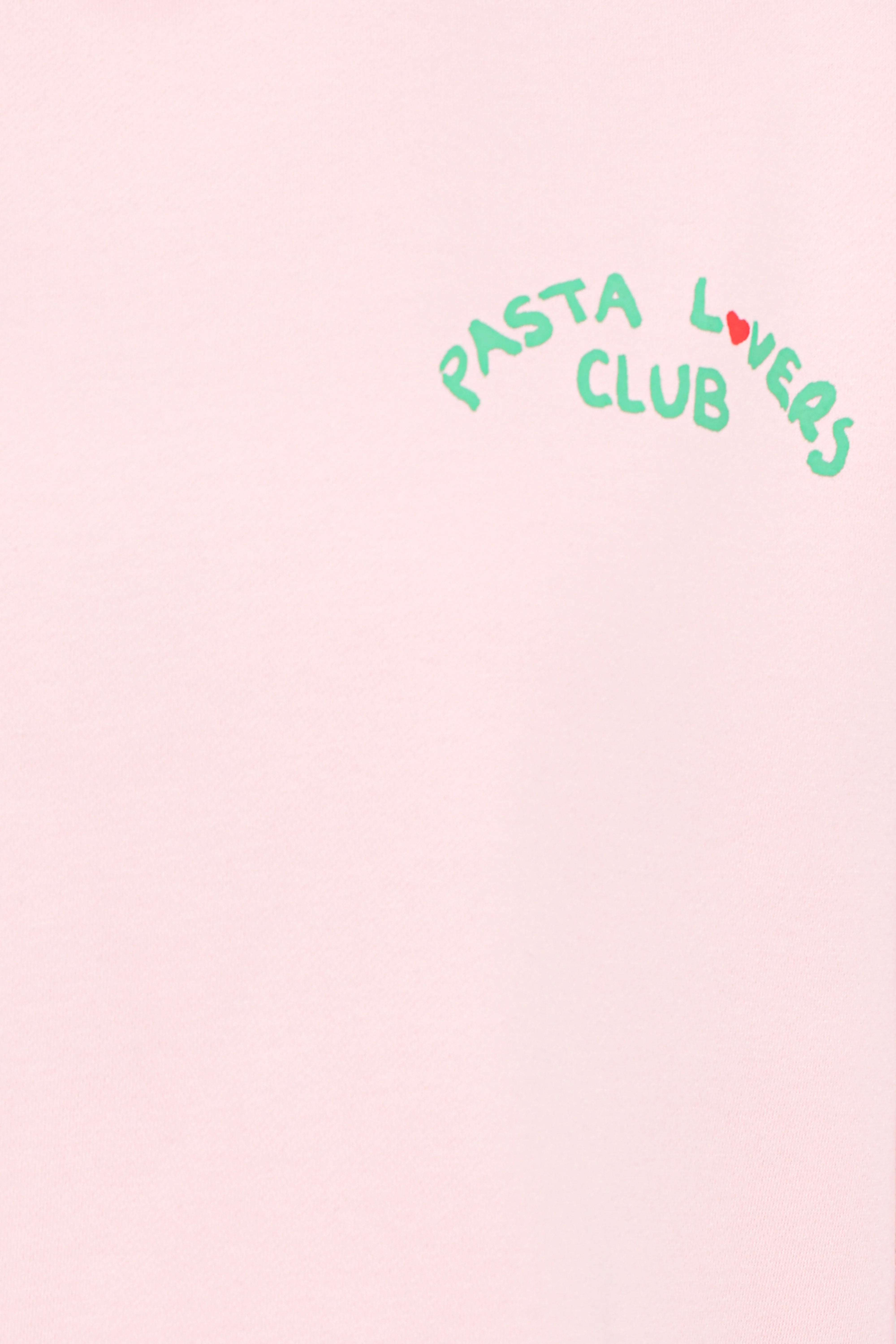 Pasta Lovers Club Graphic Sweater Pink