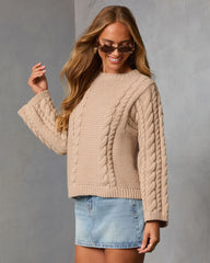 Acorn Trail Cable Knit Sweater