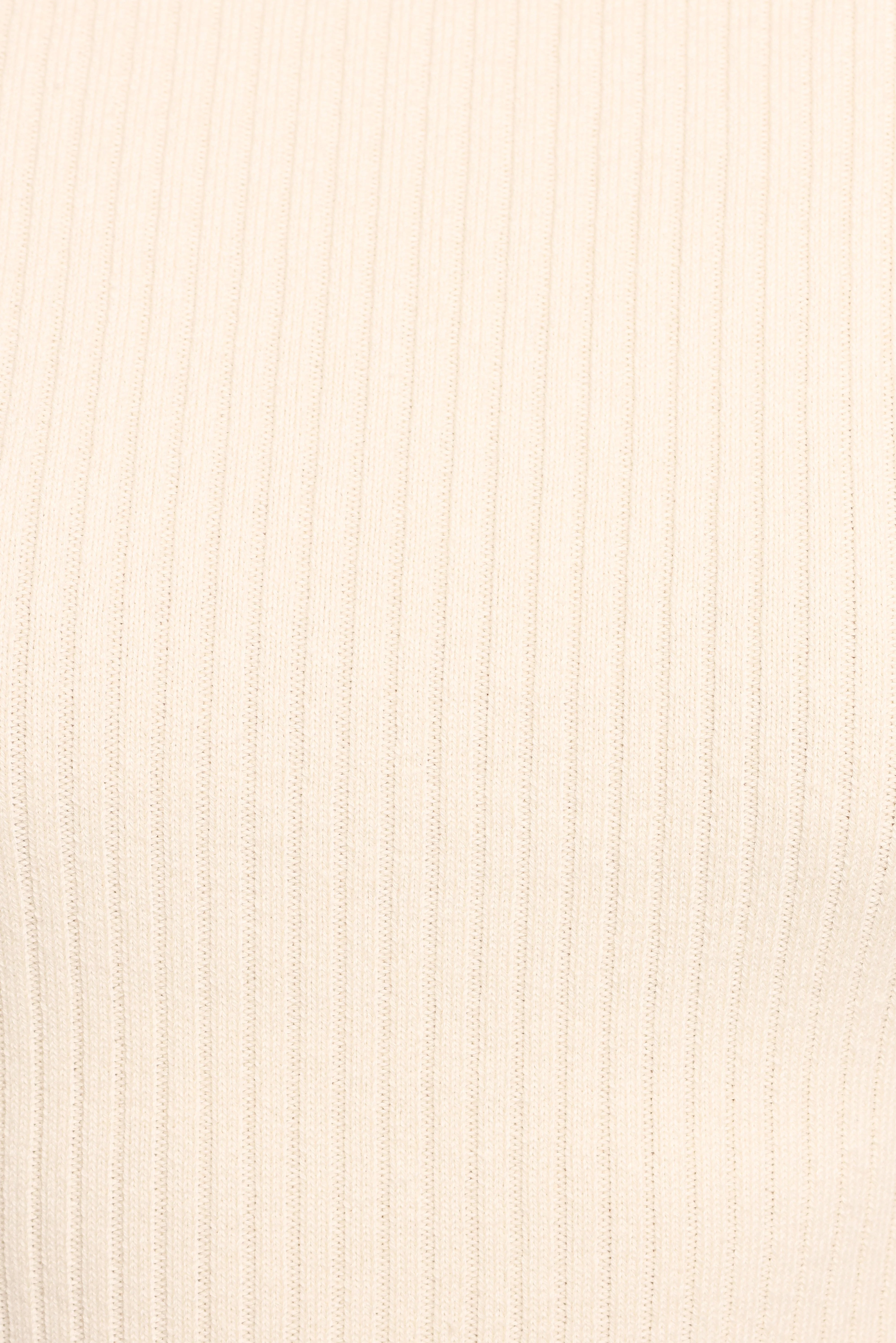 Fleur Ribbed Knit Top Cream