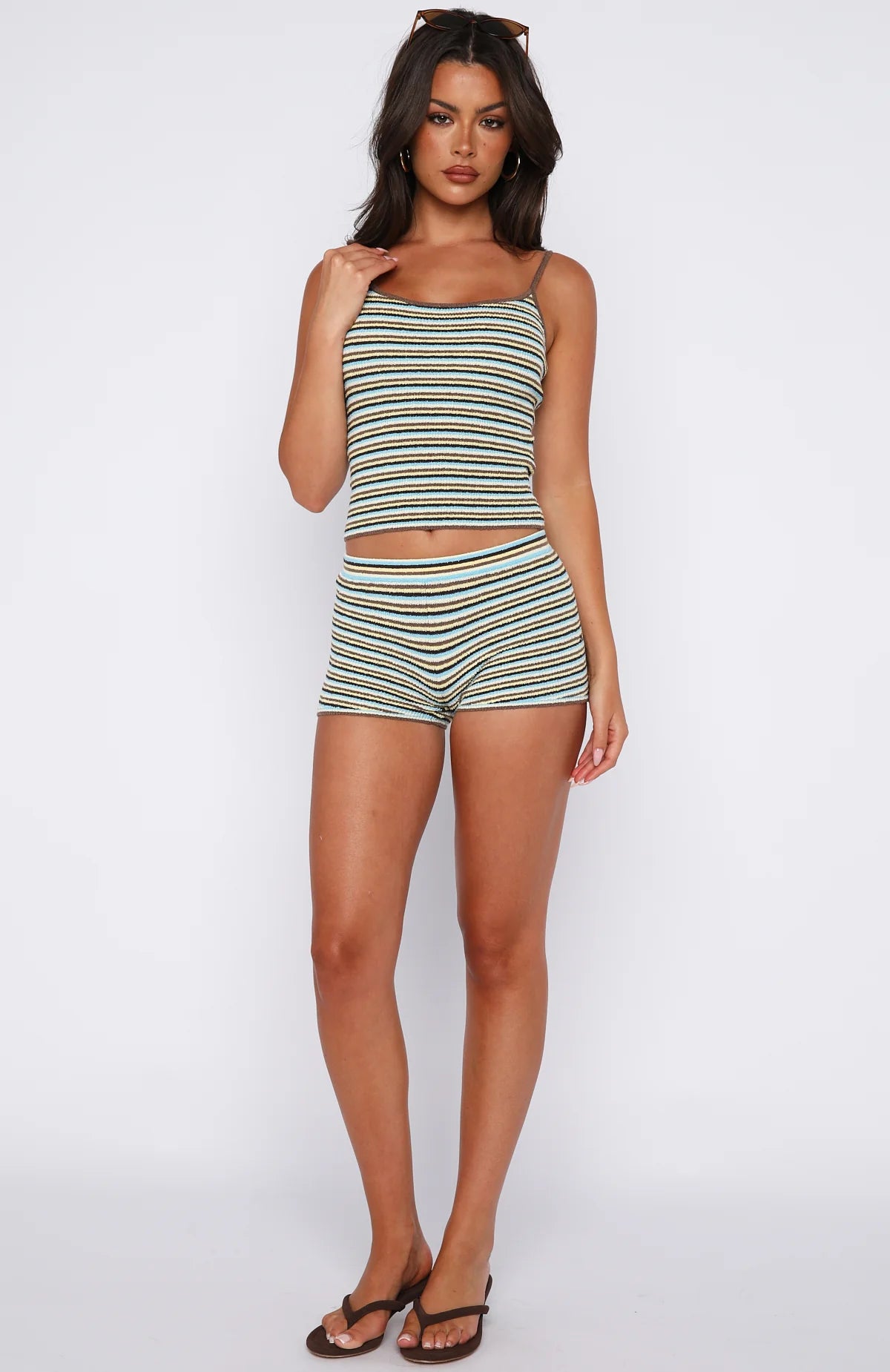 Volume Maxed Knit Top Chocnana