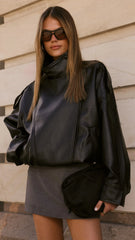 Asher Bomber Jacket Black