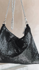 Chain Mesh Bag Black