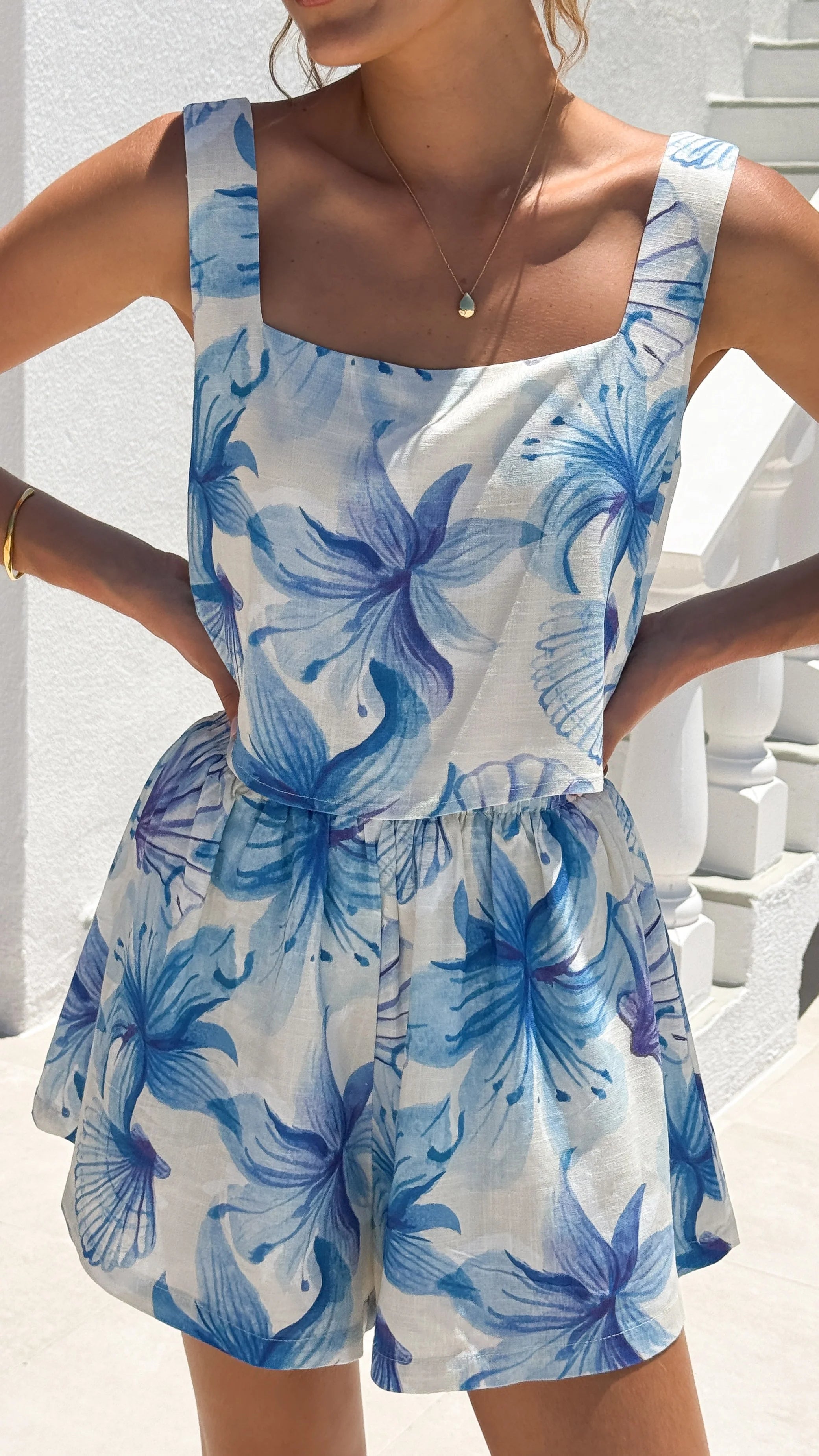 Jamela Top Ocean Bloom