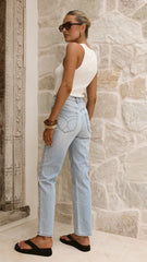 Rollas Loulou Straight Jean Rockaway