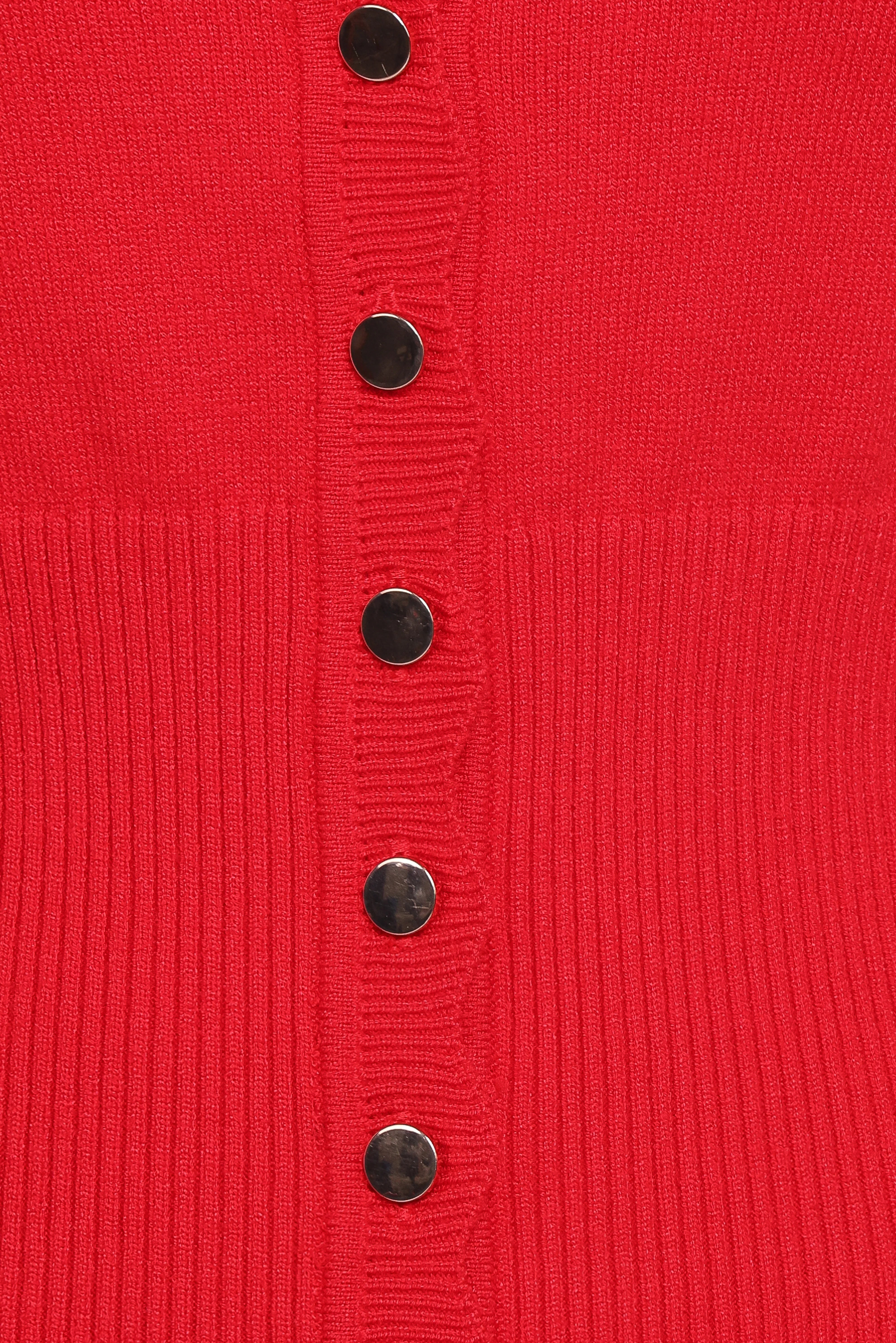 Walsh Scalloped Cardigan Red
