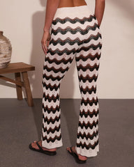 Soft Shore Zig Zag Crochet Cover Up Pants