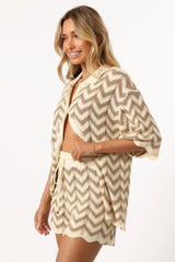 Cherie Knit Short Sand White