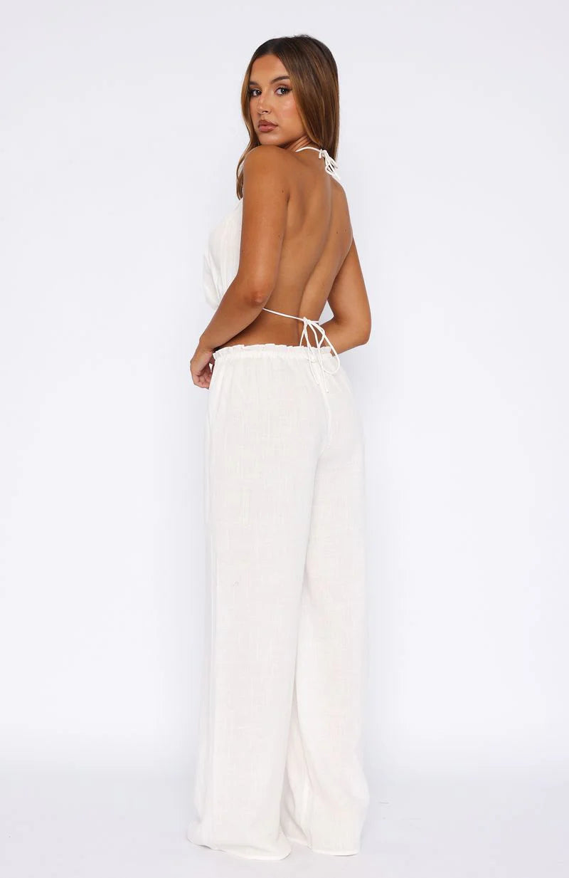 Take Me Away Pant White