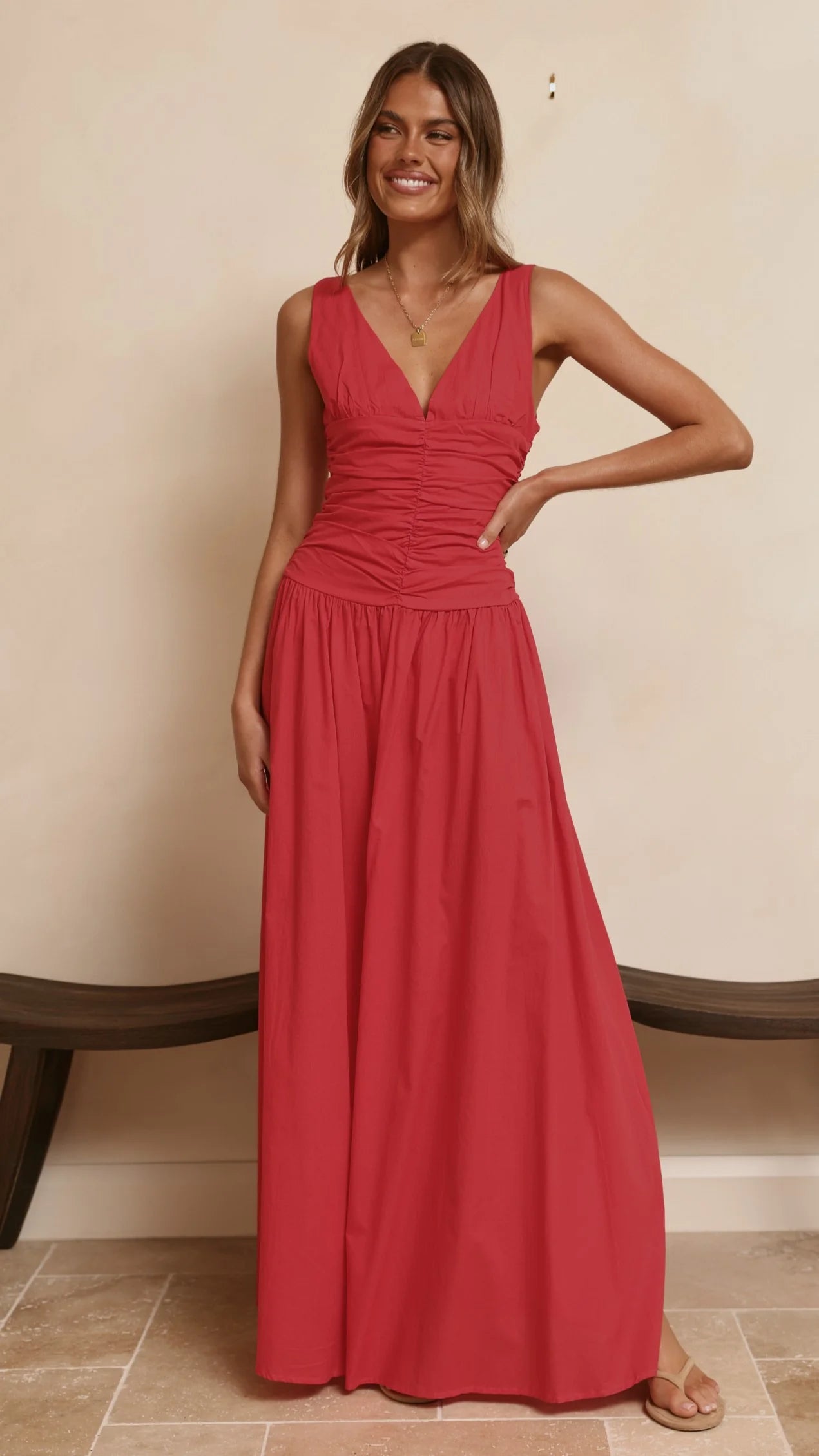 Sanya Maxi Dress Red